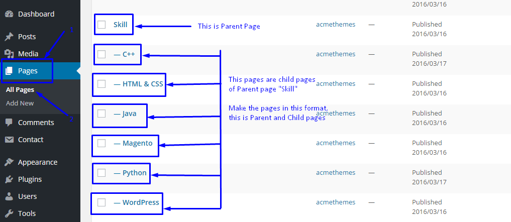 child-parent-pages