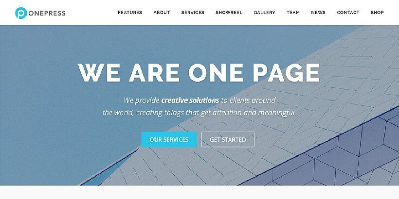 onepress-free-wordpress-theme