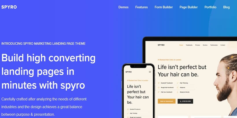 Spyro - Marketing-Landing-Page-WordPress-Theme