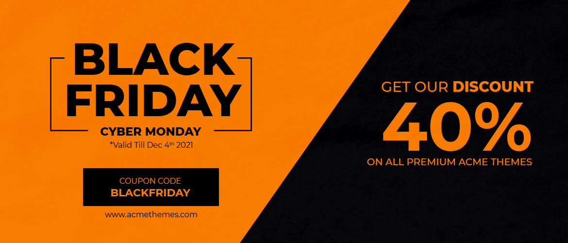 Black Friday & Cyber Monday WordPress Deals 2021 « Hurry Up