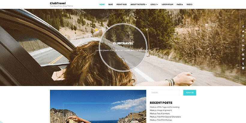 clubtravel free wordpress travel themes