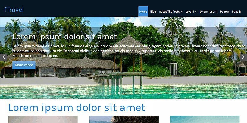 ftravel free wordpress travel themes