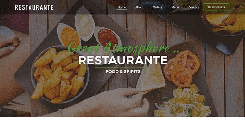 restaurante free restaurant wordpress themes