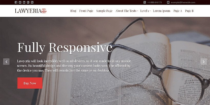 lawyeria free lawyer wordpress themes