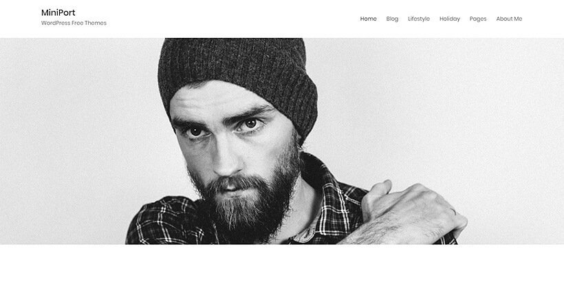 minimal portfolio free wordpress themes