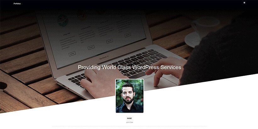 portfolioo gratis portfolio wordpress themes