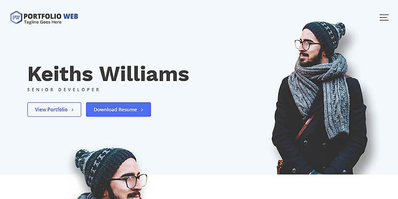 portfolioweb gratis portfolio wordpress themes