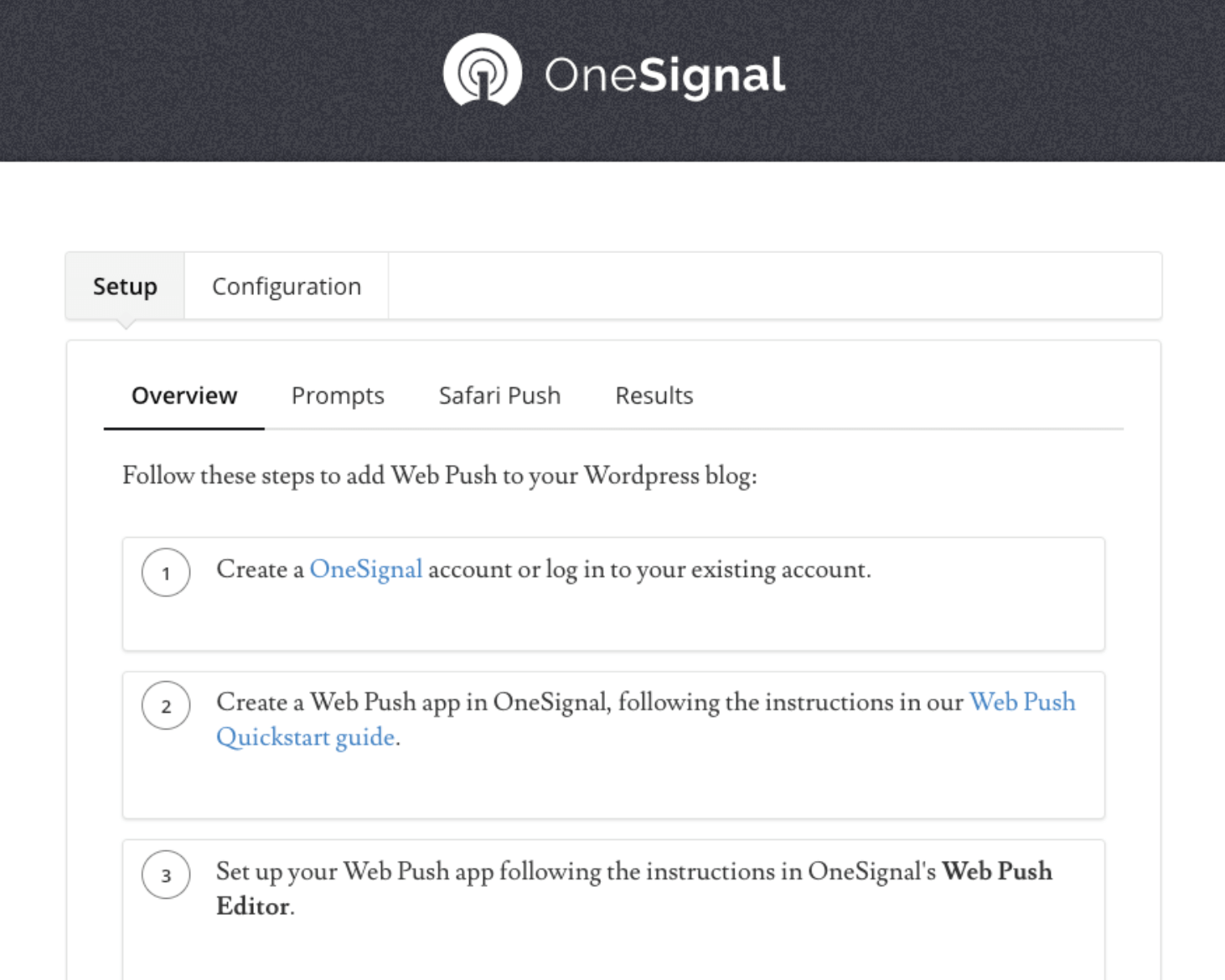 one signal