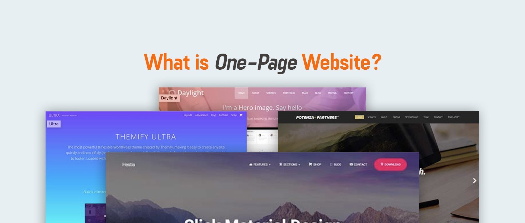 what is one page website