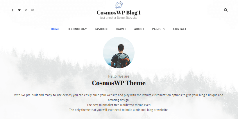 cosmoswp-free-minimal-wordpress-theme