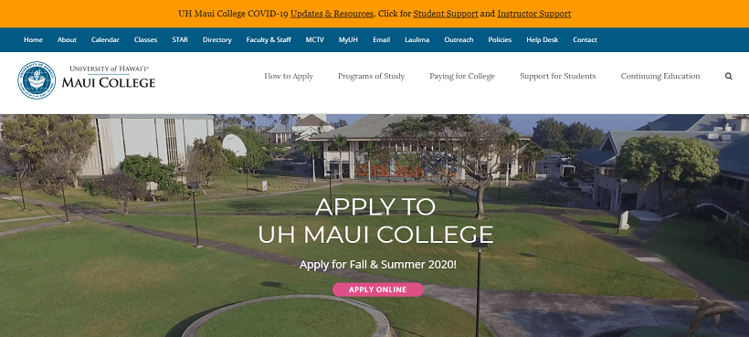 university-of-hawaii-maui-college-website-built-with-Avada