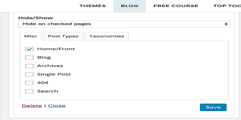 How-to-hide-Widget-on-homepage-How-to-hide-widgets-title-in-WordPress?