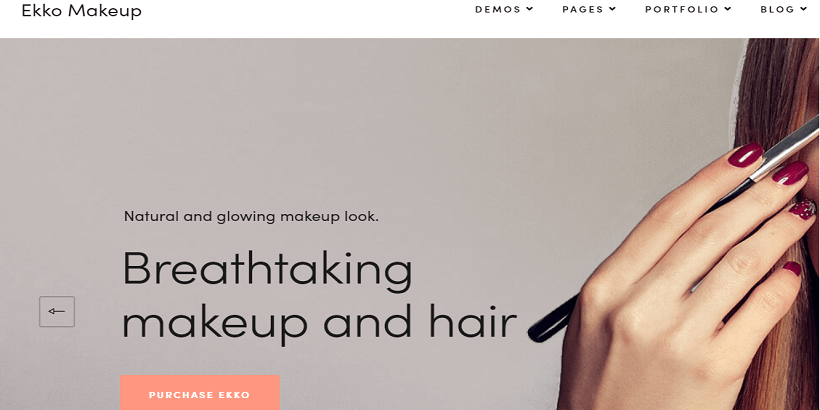 Ekko-best-free-wordpress-theme-for-makeup-artist
