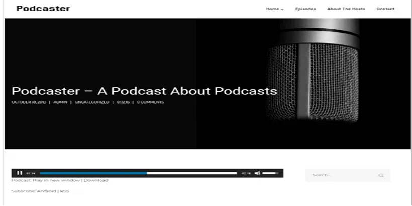 Podcaster-SecondLine-Best-Podcast-WordPress-theme