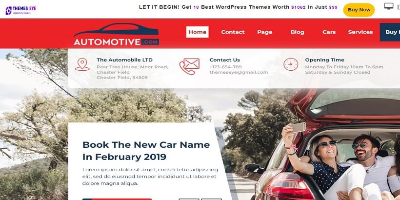 Sayara -Automotive-best-free-automobile-wordpress-themes