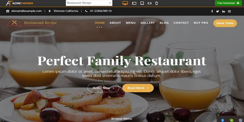 Restaurant Recipe-Best-Free-AdSense-Friendly-WordPress-Themes