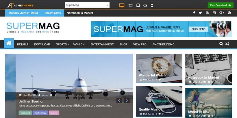SuperMag -Best-Free-Ad-Sense-Friendly-WordPress-Themes