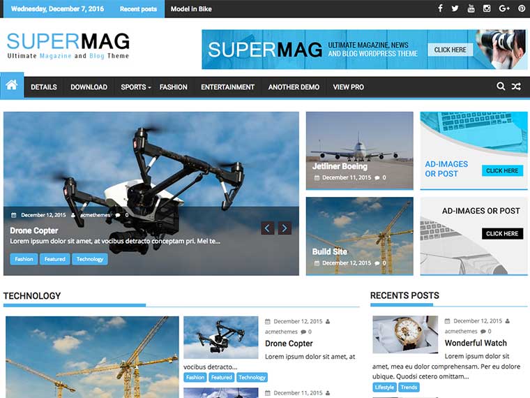 SuperMag Theme